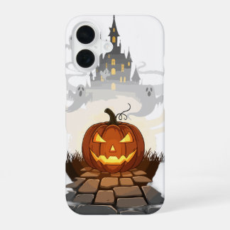 Gruselburg Jack O Lantern Halloween-Handyhülle iPhone 16 Hülle