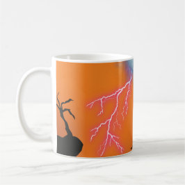 Gruselburg-Silhouette-Kaffeetasse - Dunkle Ästheti Kaffeetasse