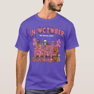 Gruselcharaktere Halloween Lustiges Skelett Slashe T-Shirt