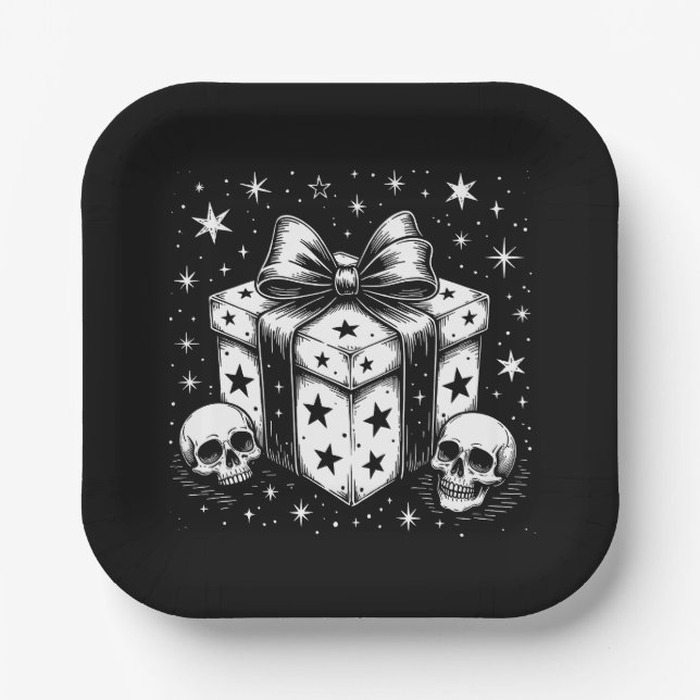 Gruselgeschenk Pappteller (Vorderseite)