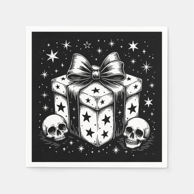Gruselgeschenk Serviette (Vorderseite)