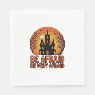Gruselhaus Hab Angst Vintage Halloween-Design_1 Serviette