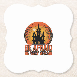 Gruselhaus Hab Angst Vintage Halloween-Design_1 Untersetzer