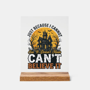 Gruselhaus Halloween Unglaublich Retro Acrylschild