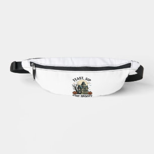 Gruselhaus Halloween Vintage Gravur Spuk S Bauchtasche