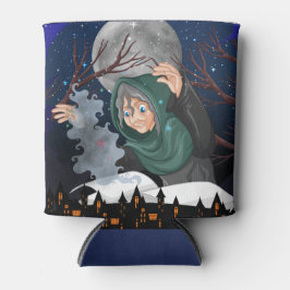 Gruselhexe & Spukhaus Halloween🌙 Dosenkühler