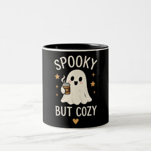 Gruselig aber gemütliches süßes Halloween Herbst D Zweifarbige Tasse