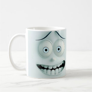 Gruselig-lustige sarkastische Gesichts-3D-Tasse-Wr Kaffeetasse