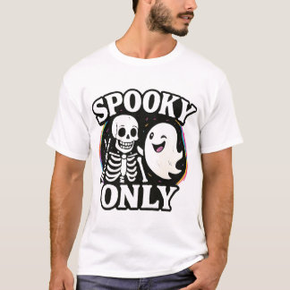 Gruselig lustiges Geist-Skelett-T-Shirt T-Shirt