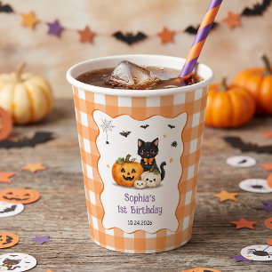 Gruselig süße Halloween-Geburtstagsfeier-Papierbec Pappbecher