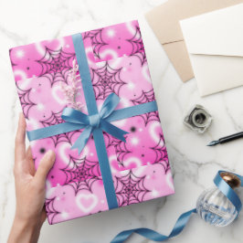Gruselig süße Halloween-Grüße Geschenkpapier