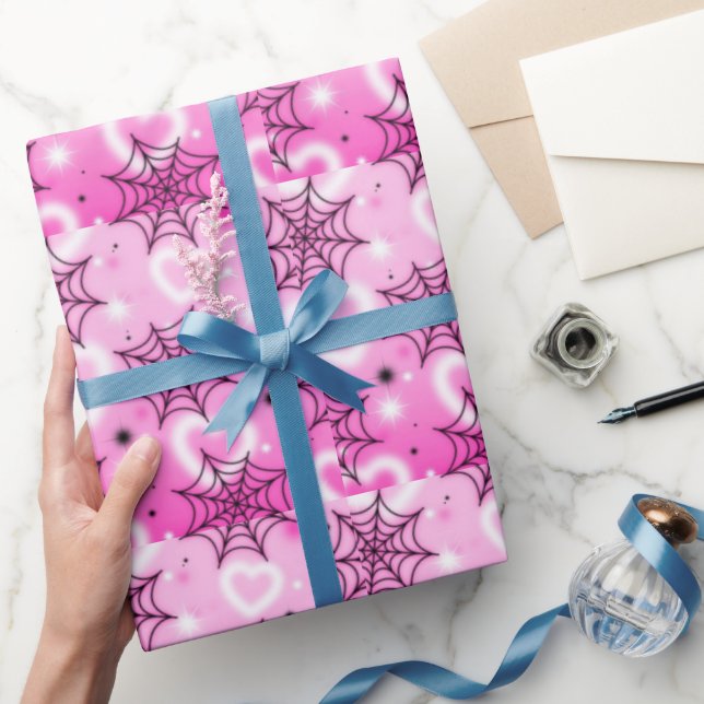Gruselig süße Halloween-Grüße  Geschenkpapier (Schenken)