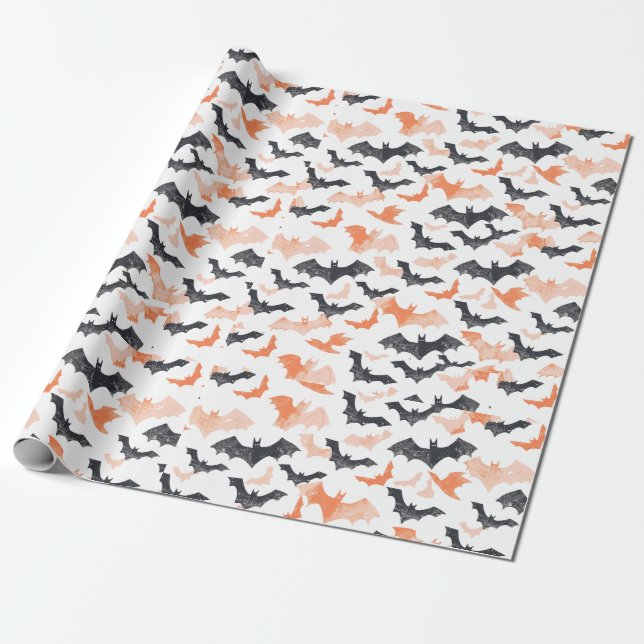 Gruselig Süßes Frohes Halloween  Geschenkpapier (Ungerollt)