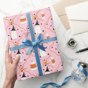 Gruselig süßes Frohes Halloween  Geschenkpapier