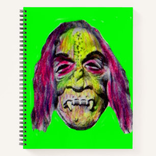 gruselig teuflisches Horror-Monster Notizbuch
