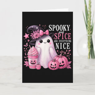 Gruselig und Gewürz und alles nette Halloween Pin Karte