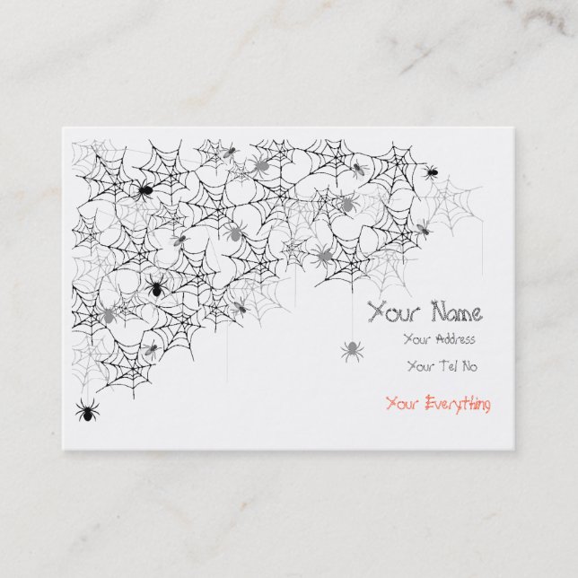 Gruselig Visitenkarte (Vorderseite)