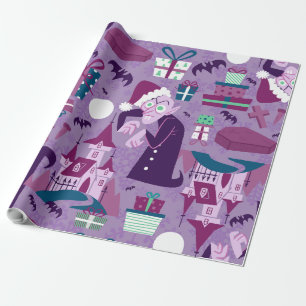 gruselig Weihnachten nosferatu santa vampire Geschenkpapier