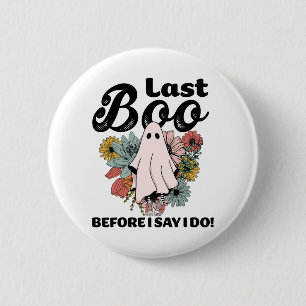 Gruselige Braut Florale Geisterhochzeit Junggesell Button