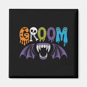 Gruselige Braut und Bräutigam Halloween-Hochzeit L Magnet