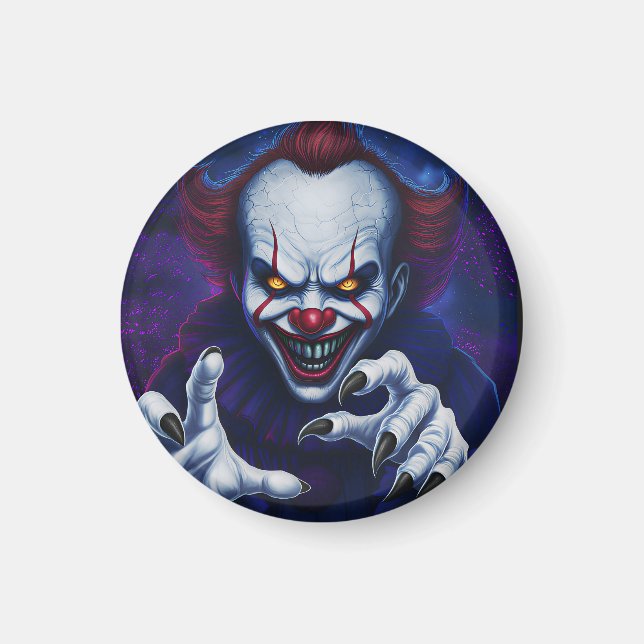 Gruselige Clown-Magnete Magnet (Vorne)