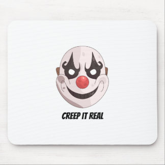 Gruselige Clown-Maske Halloween Grafik Echt Grusel Mousepad