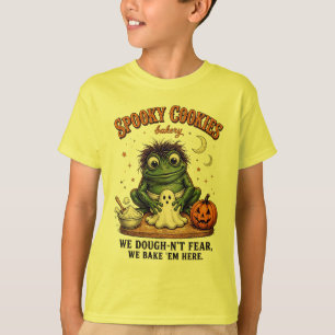 Gruselige Cookies HALLOWEEN Lustiger Frosch Bäcker T-Shirt