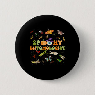 Gruselige Entomologie-Sammlung Insektenarten Käfer Button