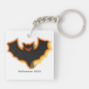 Gruselige Fledermaus Halloween-Schlüsselanhänger   Schlüsselanhänger