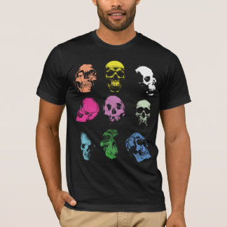 Gruselige Fluo Schädel T-Shirt