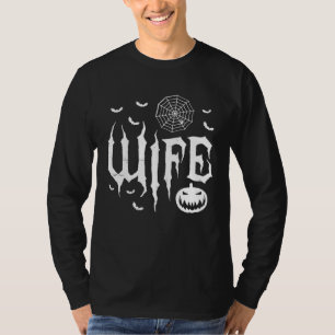 Gruselige Frau Kürbiskostüm-Idee Damen Halloween T-Shirt