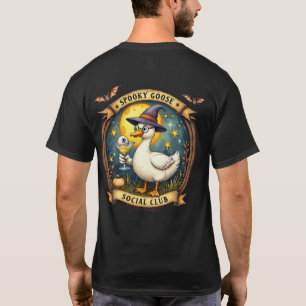 Gruselige Gans Halloween-Illustration Grafik T-Shirt