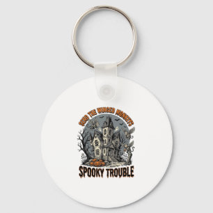 Gruselige geflügelte Affen Halloween-Shirt_1 Schlüsselanhänger