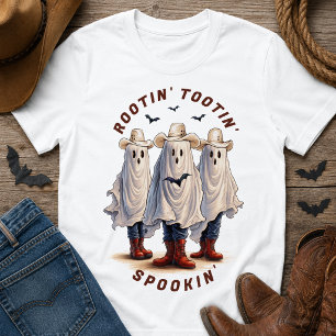 Gruselige Geist-Cowboys Halloween T-Shirt