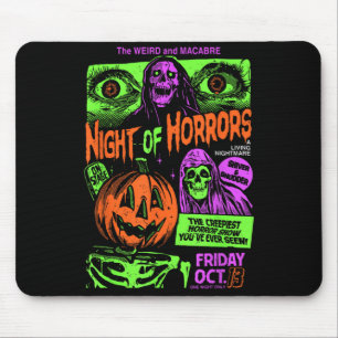 Gruselige Geister Gruseliger Halloween-Kürbis-Graf Mousepad