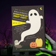 Gruselige Geister-Halloween-Party-Einladung