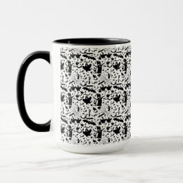 Gruselige Geistessilhouette Kachel-Muster Tasse