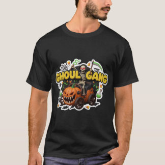 Gruselige Ghoul-Gang-Halloween-Illustration T-Shirt