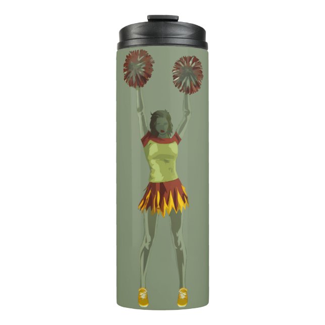 Gruselige Gothic Cheer Art Thermosbecher (Vorderseite)
