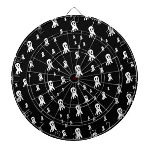 Gruselige gothische Geisterillustration Dartscheibe