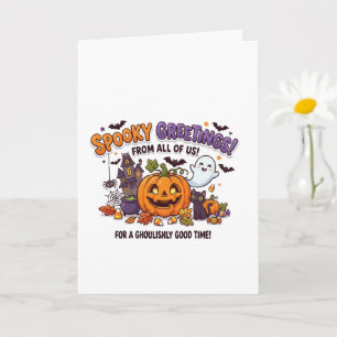 Gruselige Grüße Halloween-Party-Karte Karte