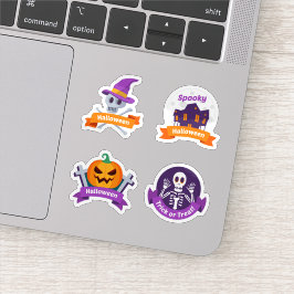 Gruselige Halloween-Aufkleber-Sammlung Aufkleber
