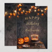 Gruselige Halloween-Geburtstags-Glow