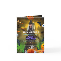 Gruselige Halloween-Geburtstagseinladung