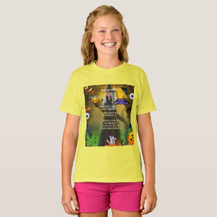 Gruselige Halloween-Geburtstagseinladung T-Shirt