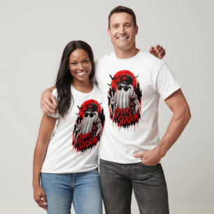 Gruselige Halloween-Geister-Gotik-Kürbis-Design T-Shirt