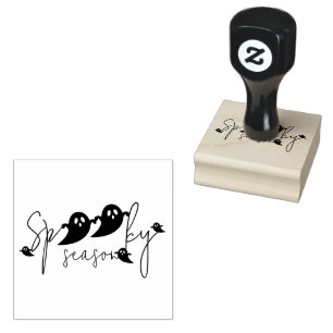 Gruselige Halloween-Geister-Schrift-Spaß Gummistempel