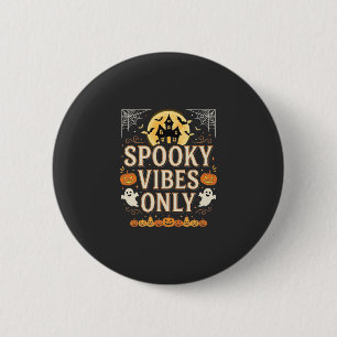 Gruselige Halloween-Geisterburg Design_1 Button