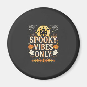 Gruselige Halloween-Geisterburg Design_1 Magnet
