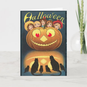 Gruselige Halloween-Karte Karte